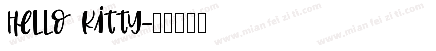 Hello Kitty字体转换